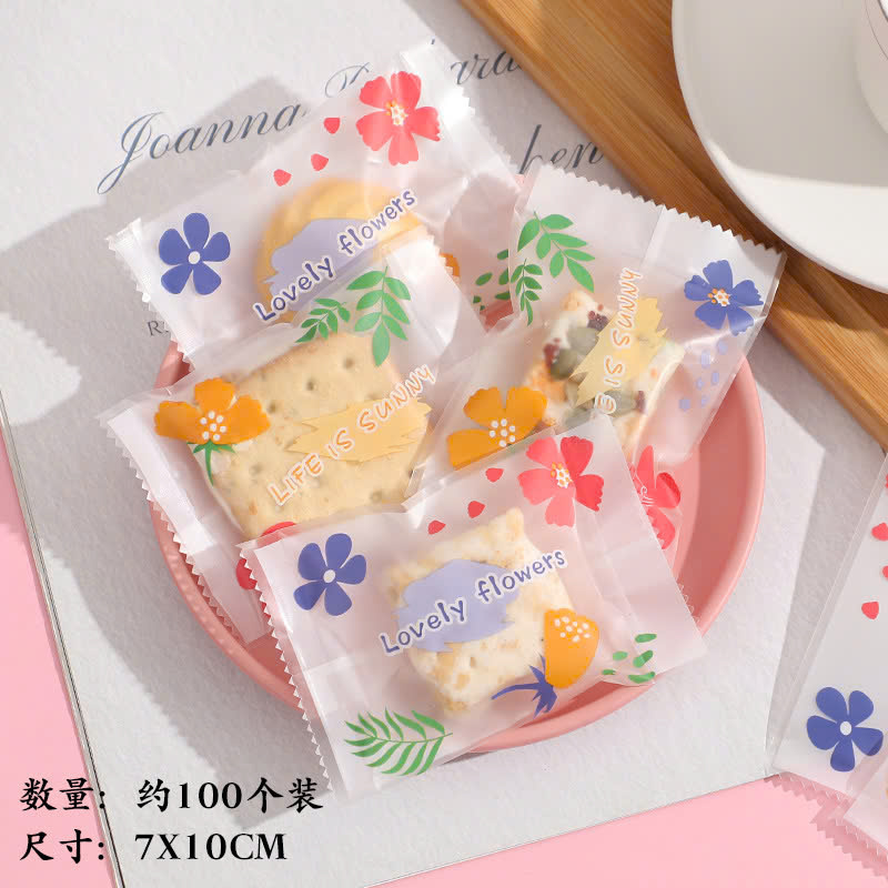 Túi hàn 7x10cm Lovely flowers - 100 túi