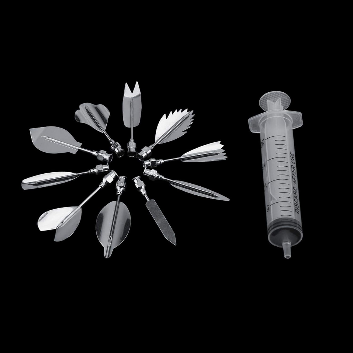 Set 10 kim làm thạch rau câu 3D (kèm ống bơm)