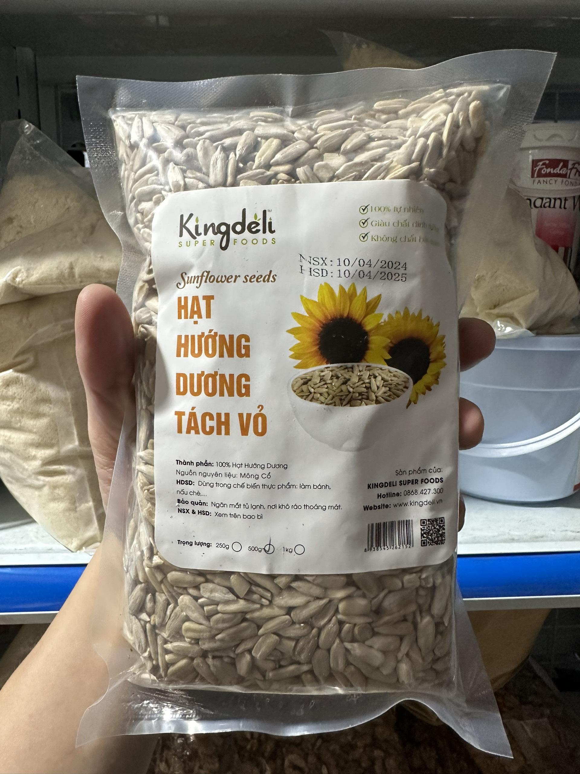 Hạt hướng dương tách vỏ Kingdeli / Sunflower Seeds (100 - 200 - 500gr - 1kg)