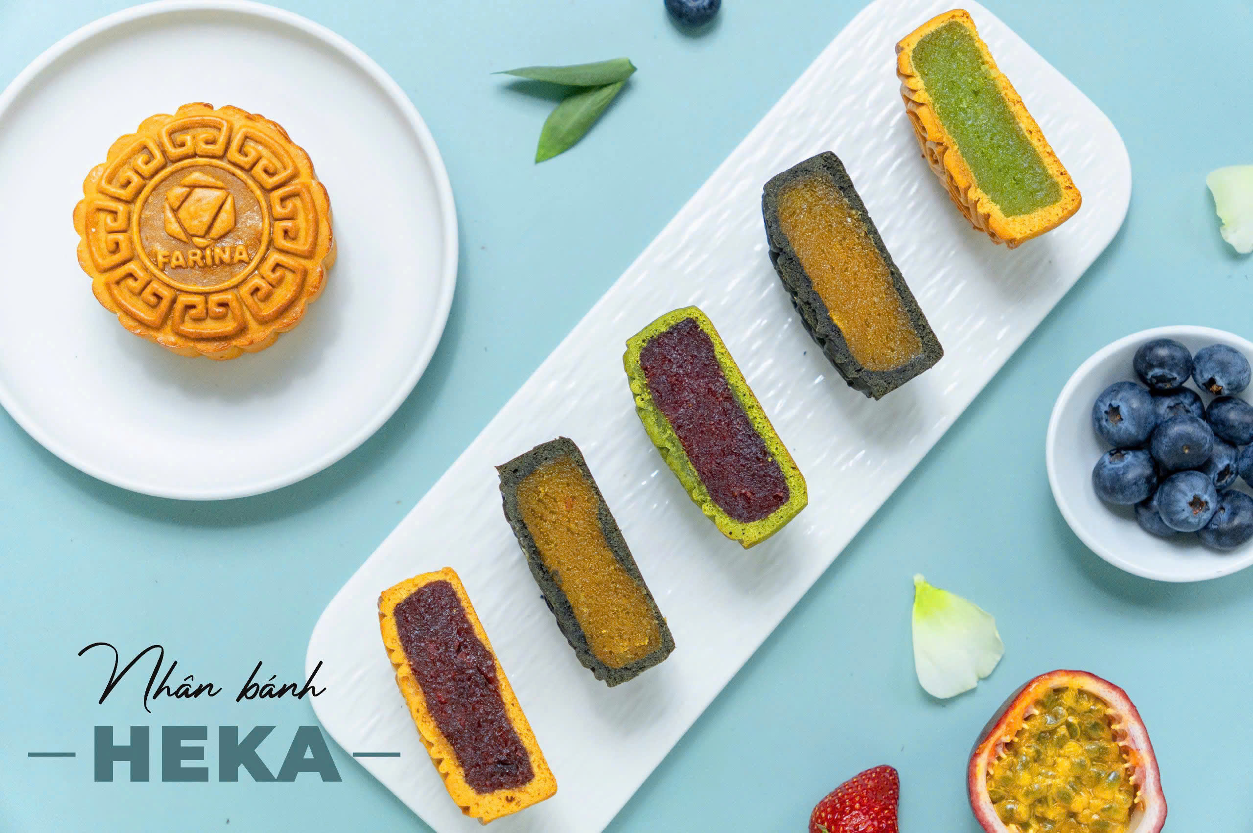 Nhân trung thu Dâu tây cao cấp HEKA FARINA 500gr