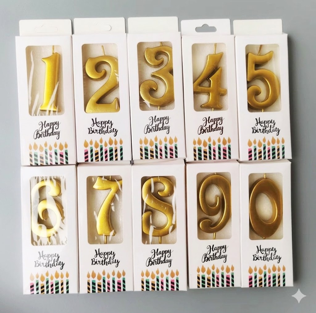 Nến số đẹp ( từ số 0 đến số 9)