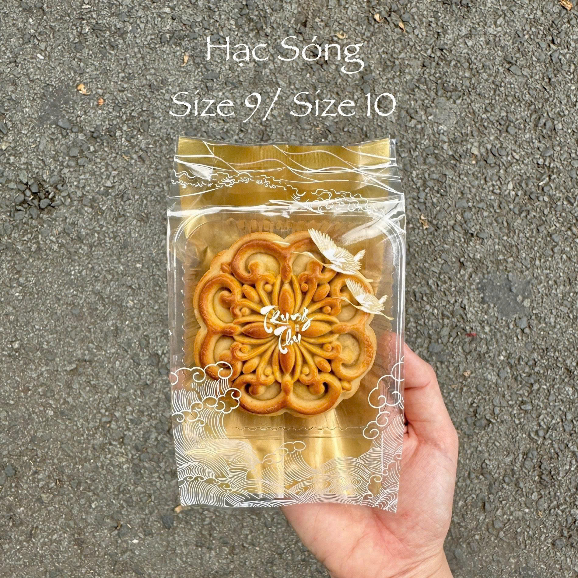 Túi hàn trung thu hạc sóng 200gr 100 túi