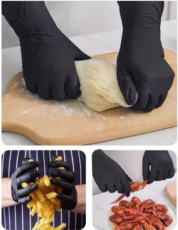 Bao Tay Đen Dùng 1 Lần Hộp 100 chiếc