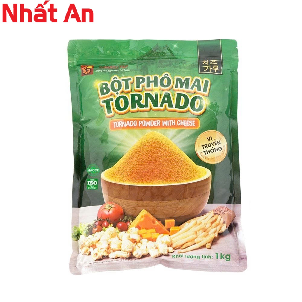 Bột Phô Mai lắc cam Tornado Vị Truyền Thống 100gr & 1kg