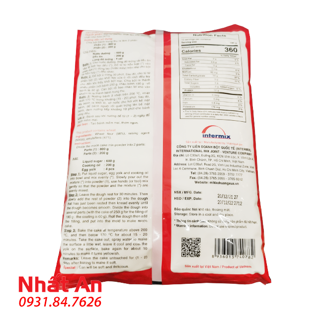 Bột vỏ bánh trung thu trộn sẵn Mikko 1kg