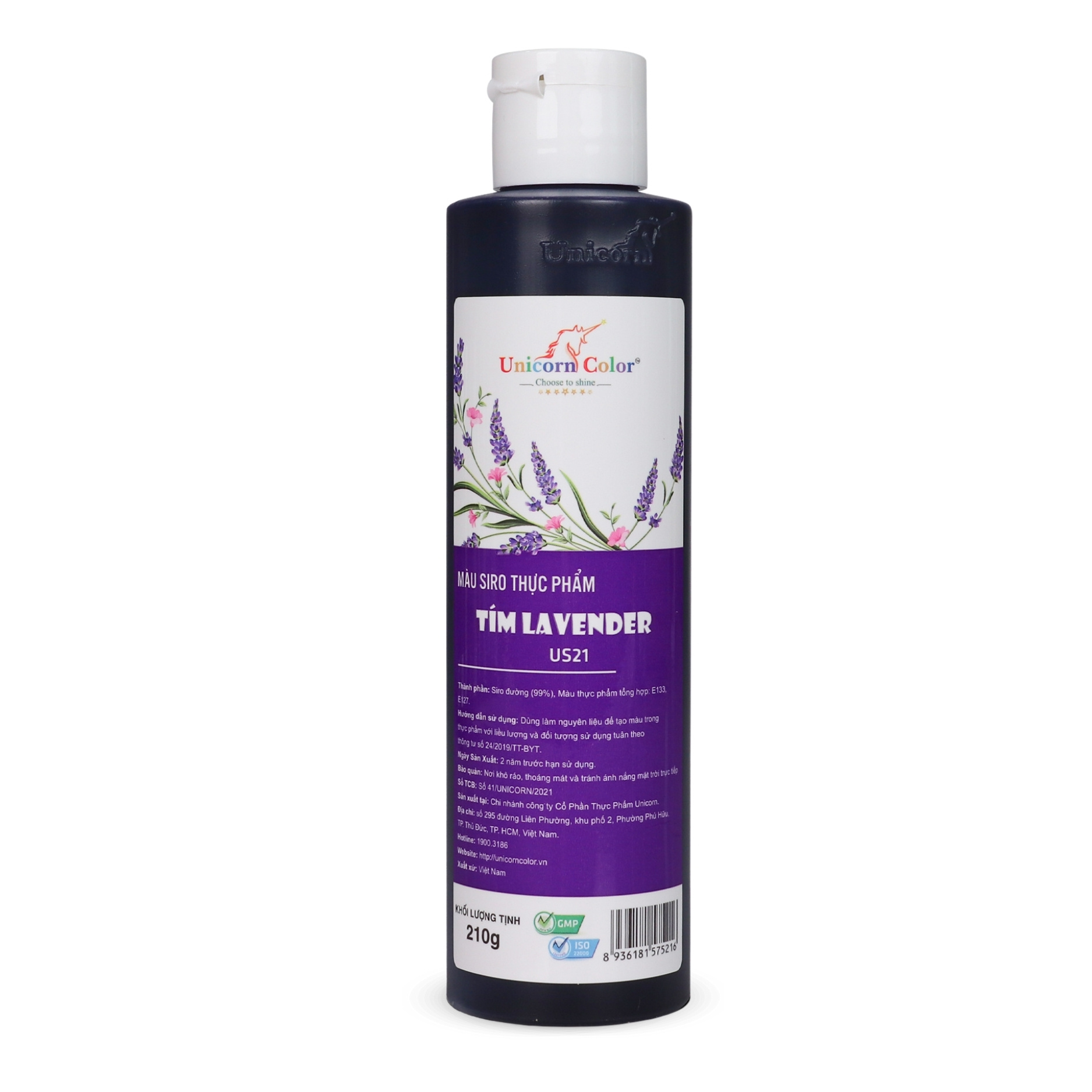 Màu nước tím lavender unicorn 210gr.