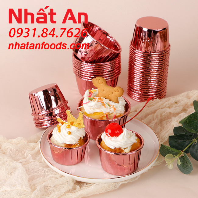 Chén giấy / cup giấy xếp li size nhỏ 50 cái, có 3 màu