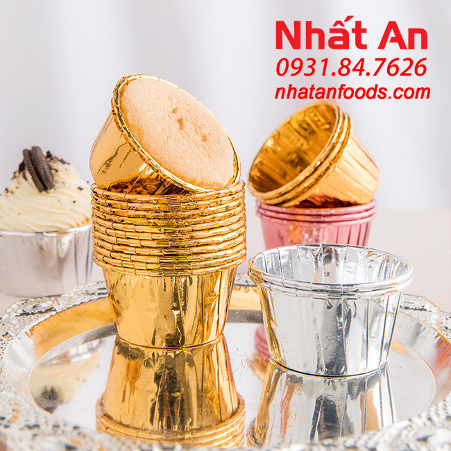 Chén giấy / cup giấy xếp li size nhỏ 50 cái, có 3 màu