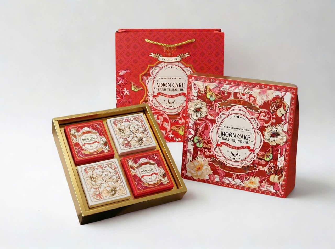 Hộp Trung Thu 4B Bách Hoa 150gr - 250gr