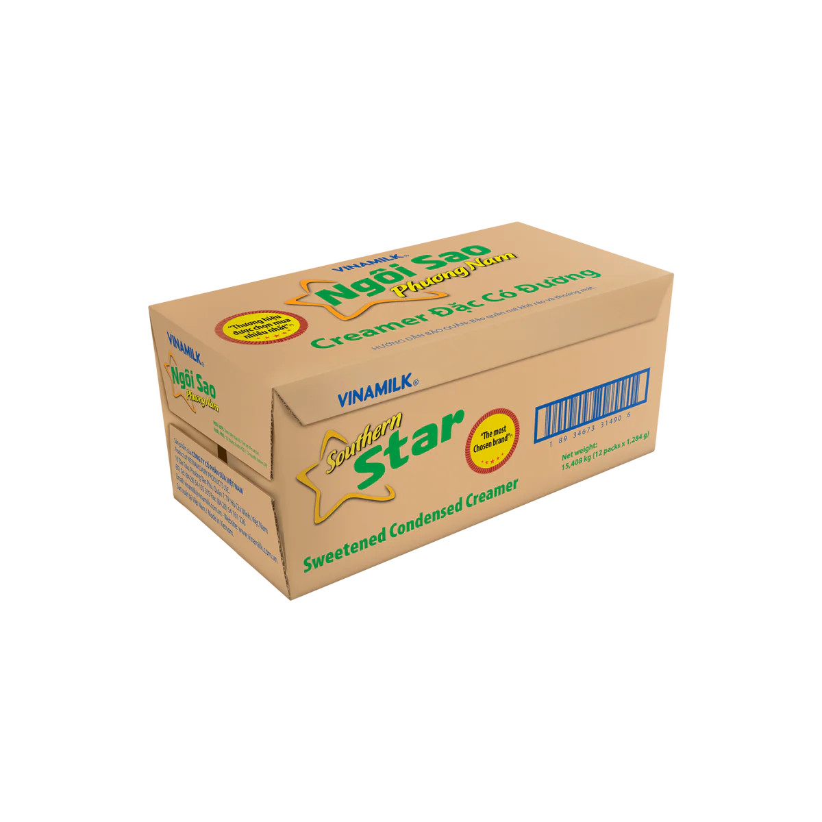Sữa Đặc Ngôi Sao Phương Nam Xanh Lá 1284gr