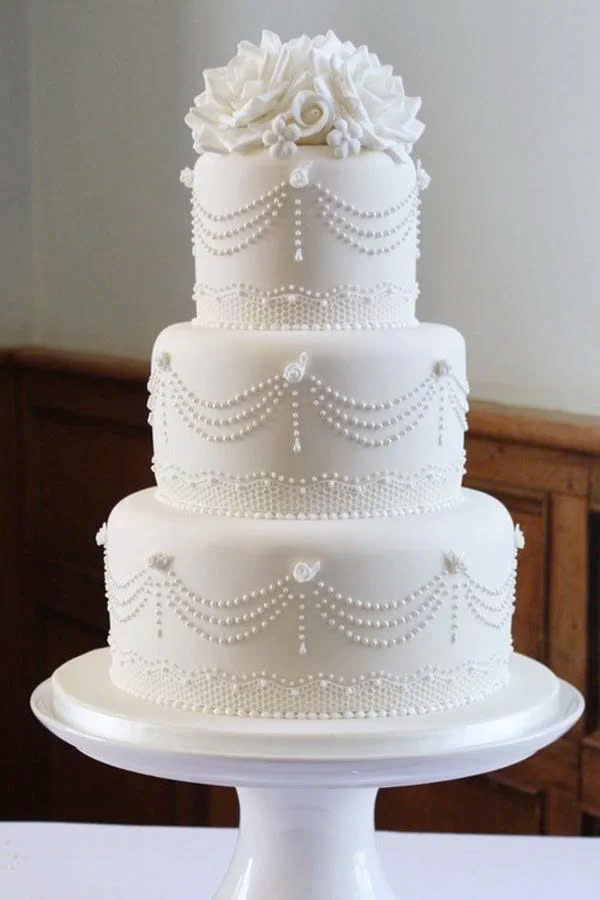 Bông đường màu trắng mix size