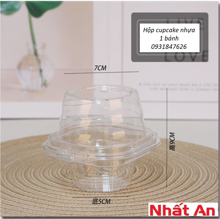 Hộp cupcake nhựa 1 bánh