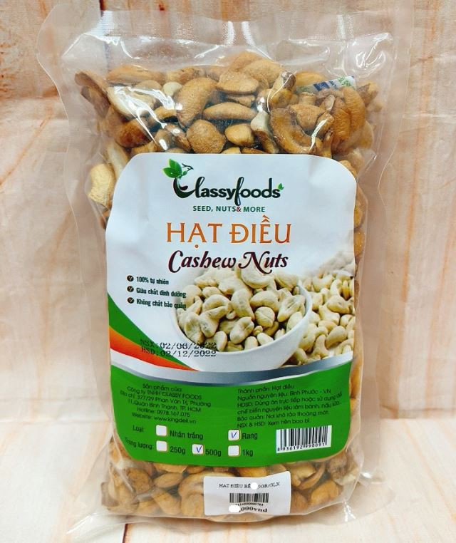 Hạt điều tách vỏ rang muối 100g/ 200g/ 500g/ 1kg
