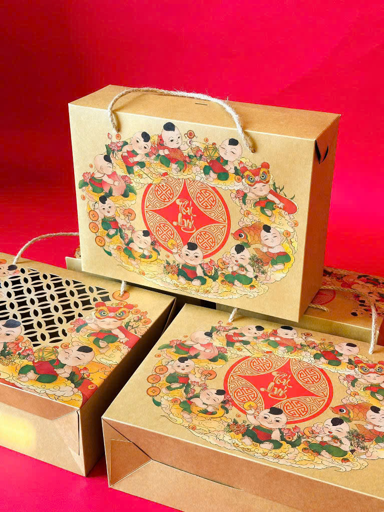 Hộp Tết Đông Hồ size L