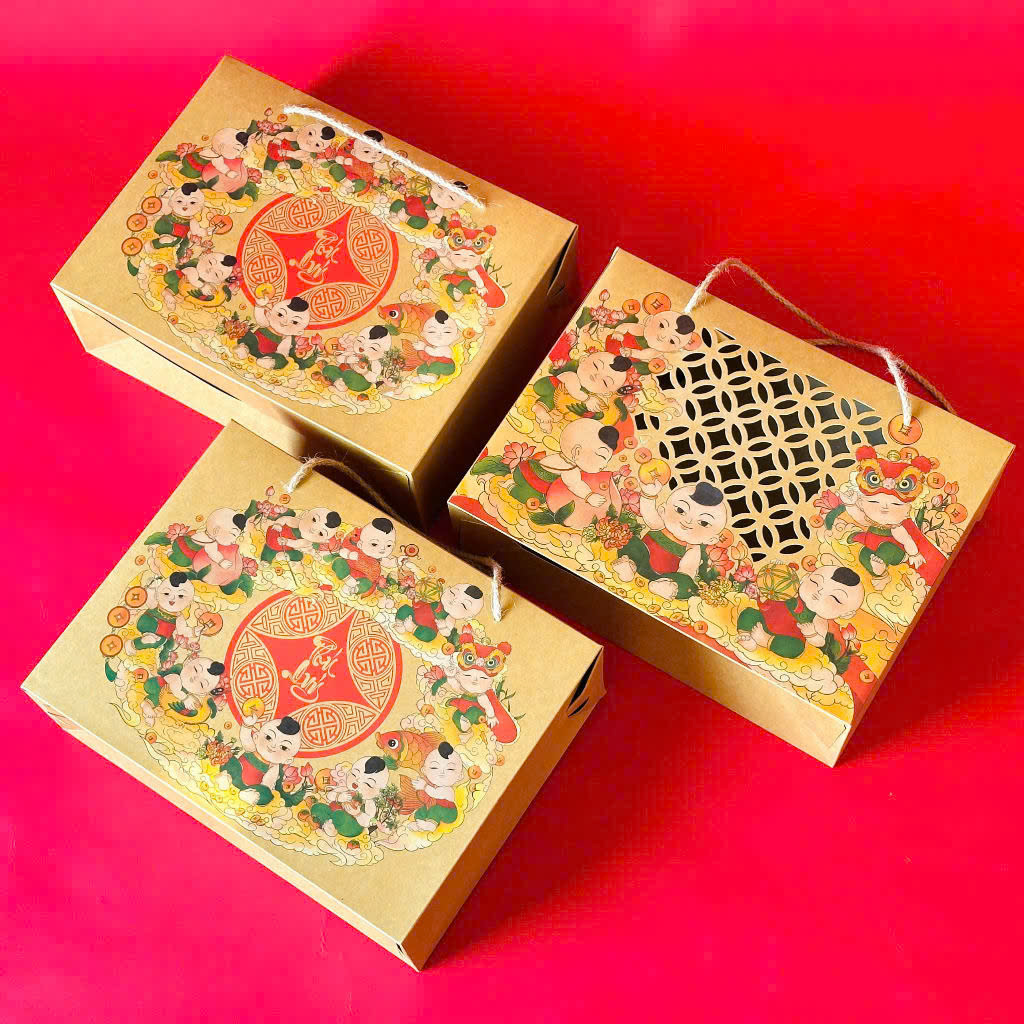 Hộp Tết Đông Hồ size L