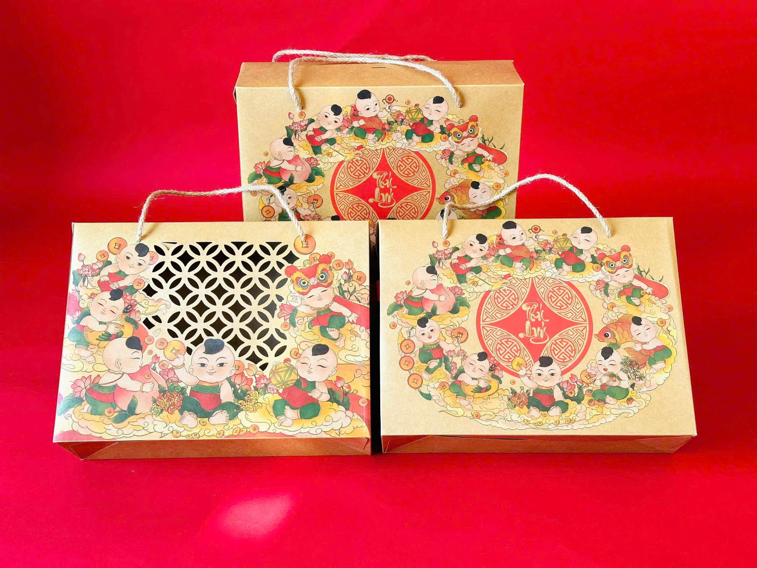 Hộp Tết Đông Hồ size L