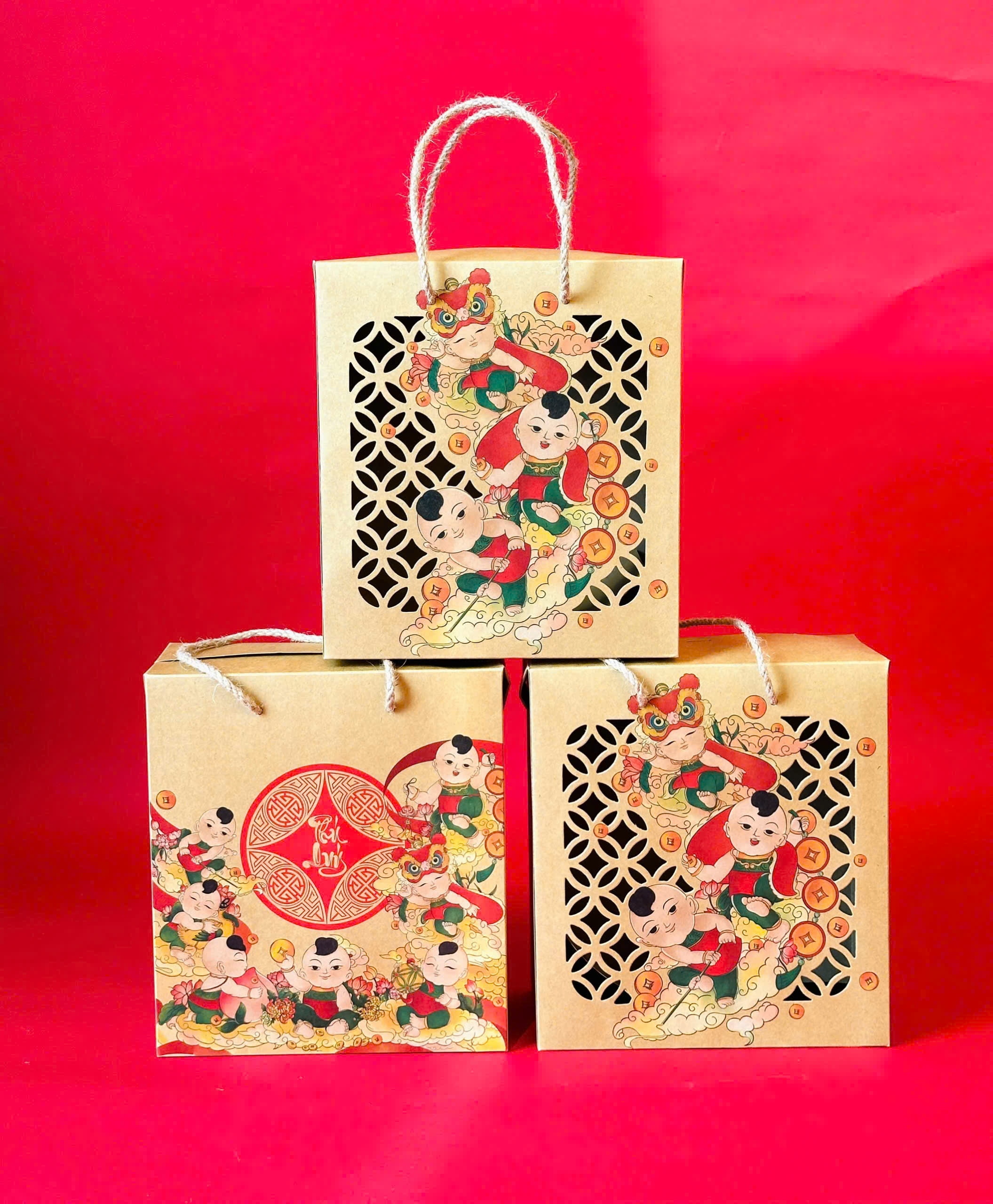 Hộp Tết Đông Hồ size M