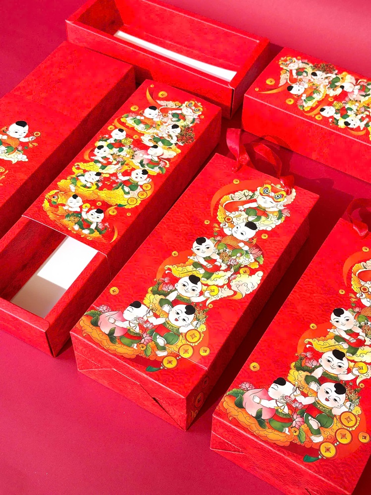 Hộp Tết Hộp Bánh Dứa Đông Hồ