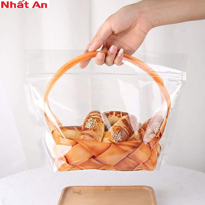 Túi zip hình giỏ xách size nhỏ