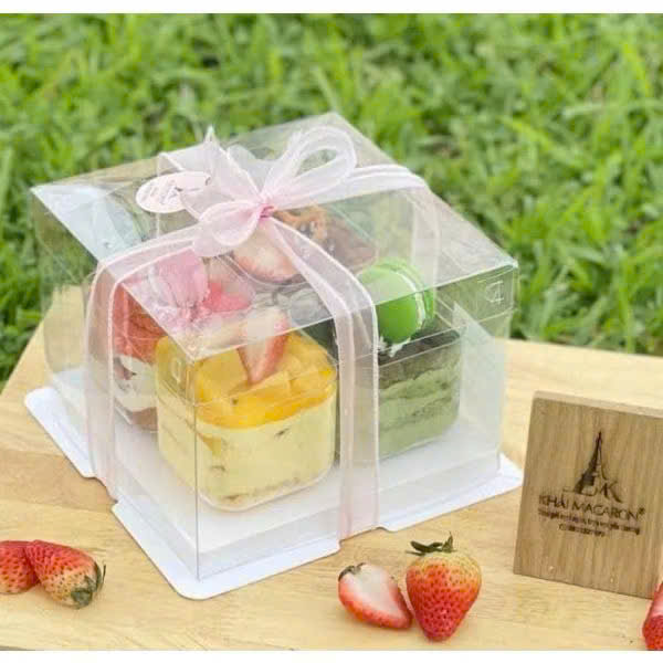 Ly Nhựa Mica Vuông GD2013 (kèm nắp)