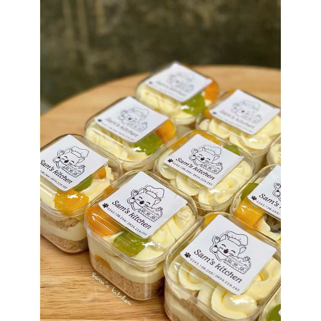 Ly Nhựa Mica Vuông GD2013 (kèm nắp)