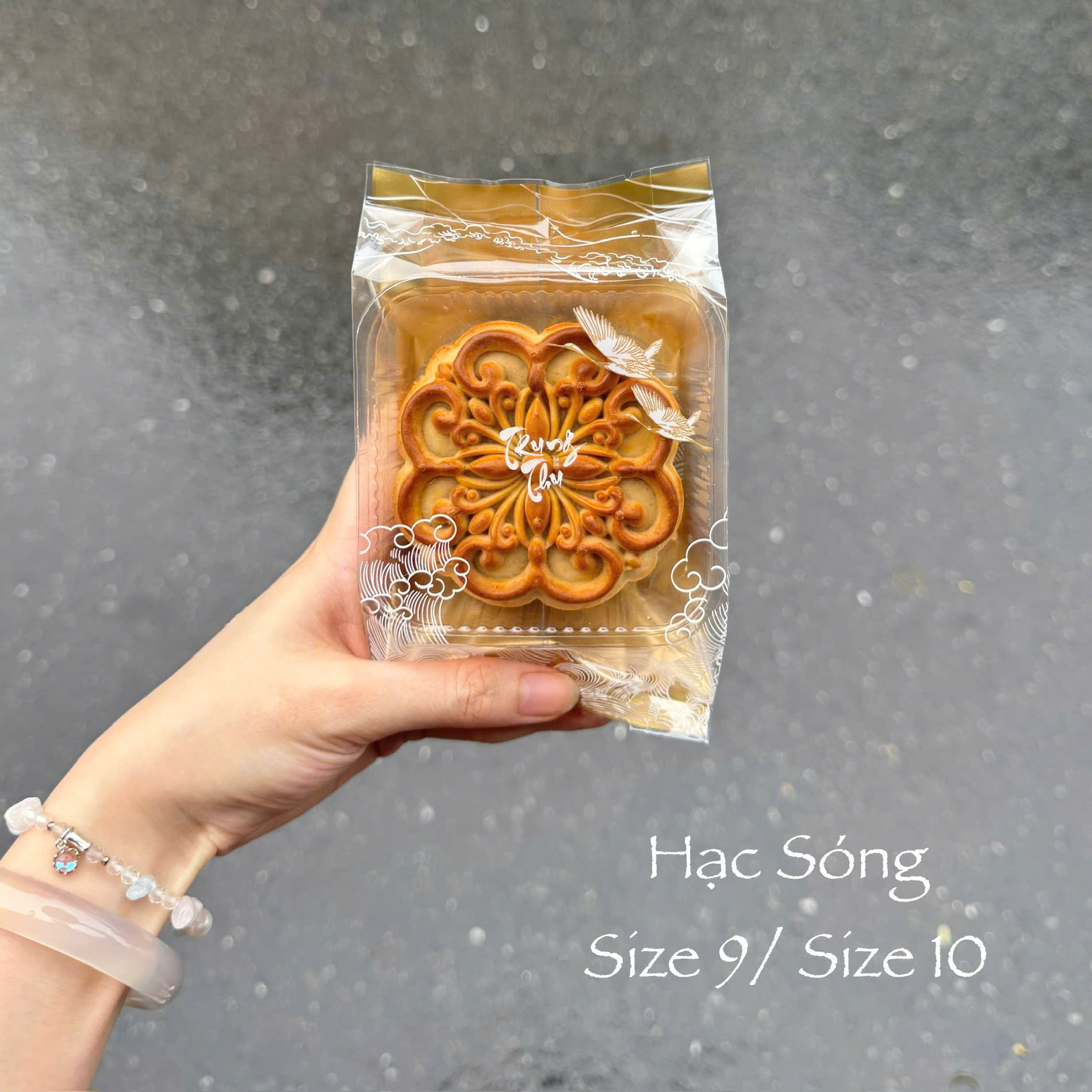 Túi Hàn Trung Thu Thắt Eo Hạc Sóng 150gr 100 túi
