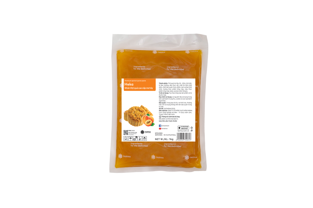 Nhân trung thu thịt quả cao cấp mơ tây HEKA FARINA 500gr