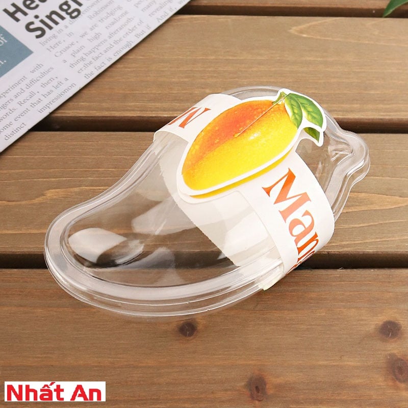 Hộp nhựa quả xoài XY588 (10 - 50 - 100 cái / tem xoài)