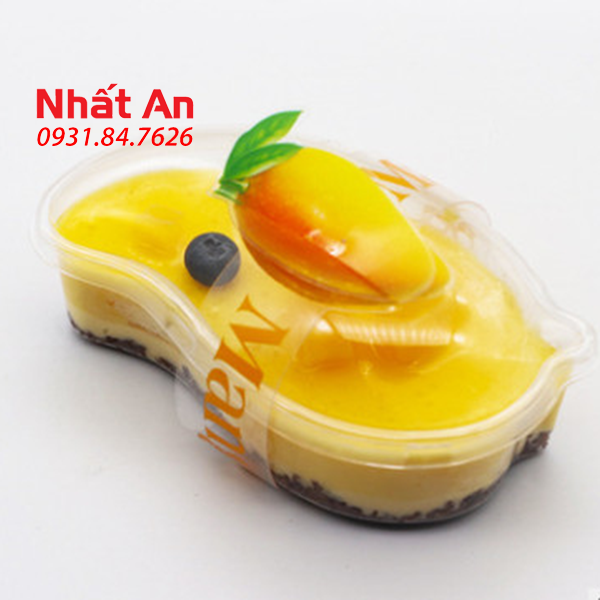 Hộp nhựa quả xoài XY588 (10 - 50 - 100 cái / tem xoài)