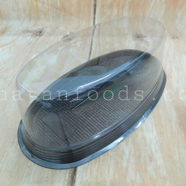 Khay bánh bông lan oval đế đen BL01 (1 cái/ 50 cái/ 100 cái)