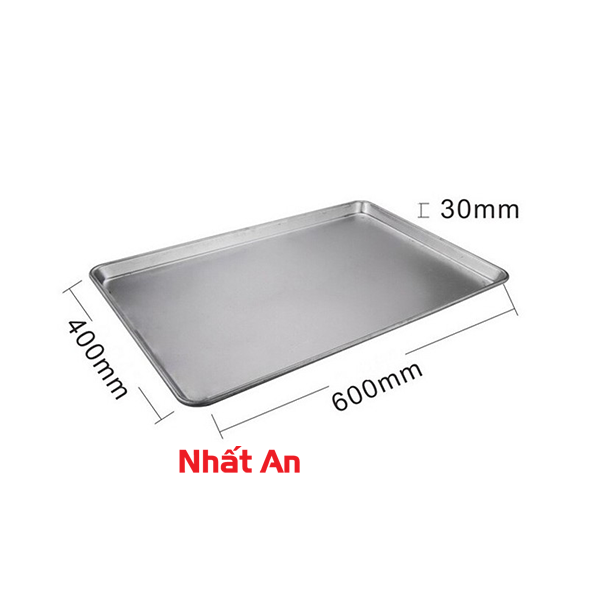 Khay nhôm nướng bánh 40x60cm (Cao 3cm)