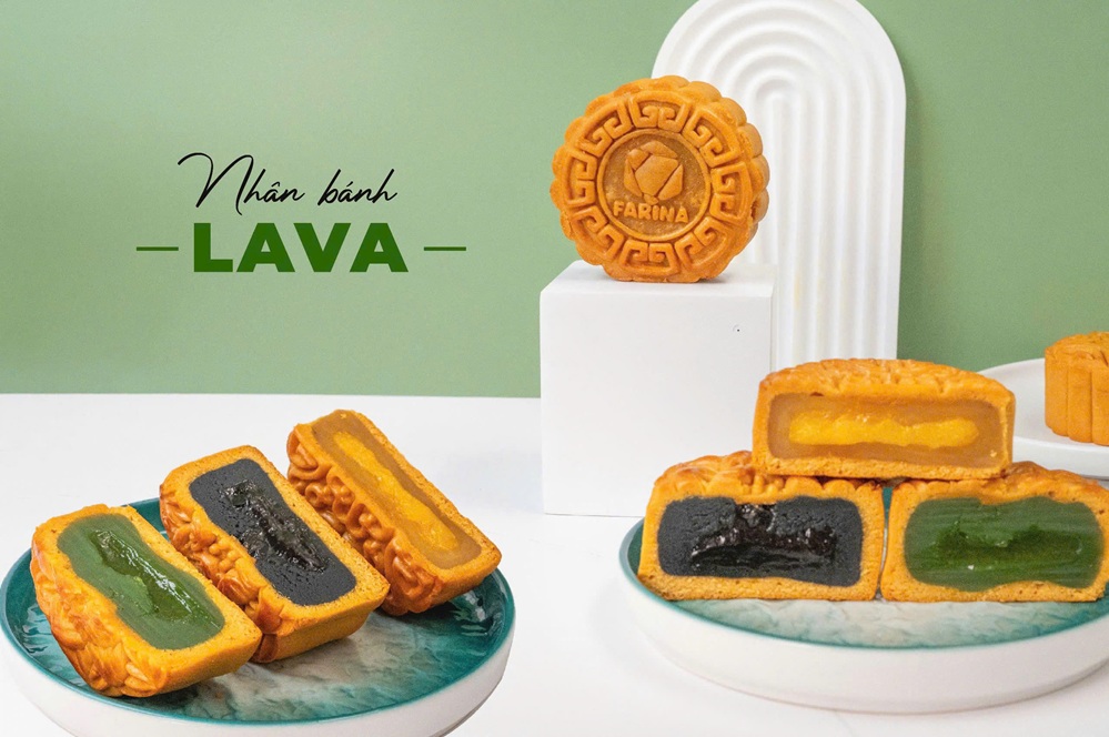 Nhân Lava Matcha chảy Farina trung thu 500g