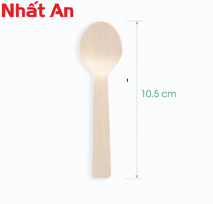 Muỗng gỗ dùng một lần 10cm
