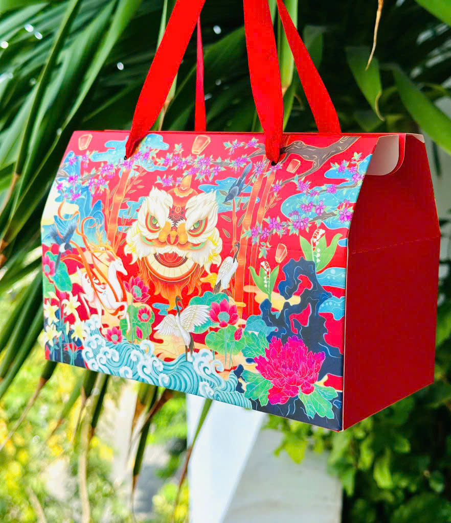 Hộp Tết Nghênh Xuân Kẹo Mứt - Trung