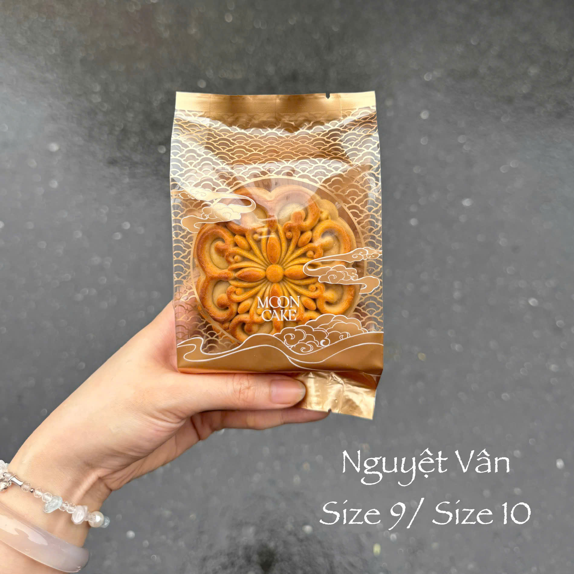 Túi Hàn Trung Thu Thắt Eo Nguyệt Vân 150gr - 200gr 100 túi