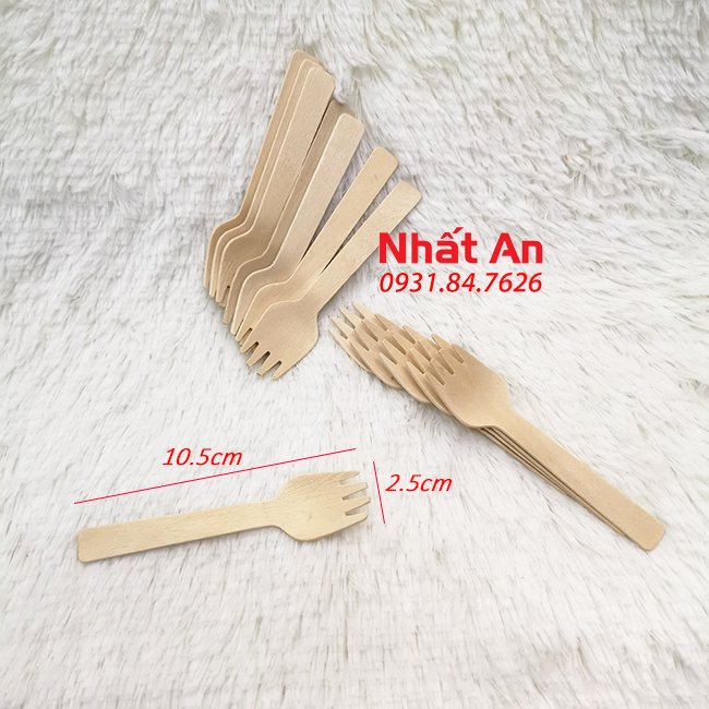 Nĩa gỗ dùng một lần 10.5cm