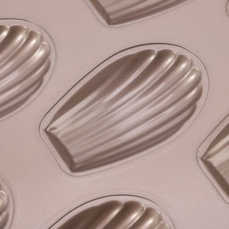 Khuôn 12 vỏ sò chống dính cho bánh Madeleine