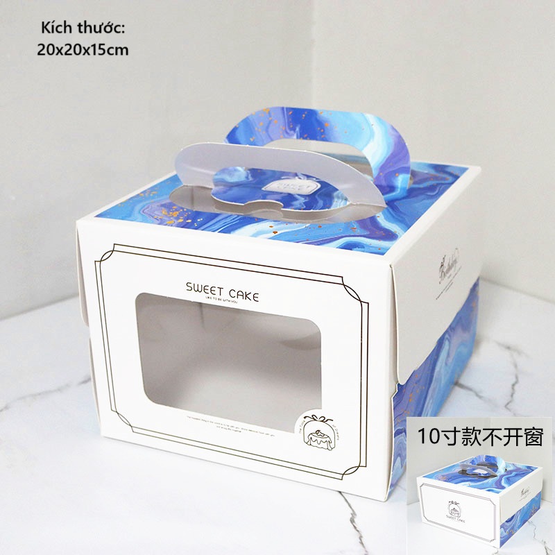 Hộp bánh kem Galaxy 20x15cm