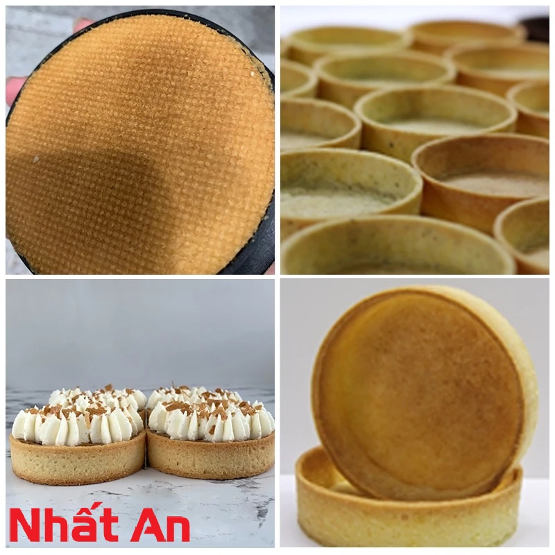 Khuôn ring tart có lỗ hình tròn 6cm - 8cm - 10cm