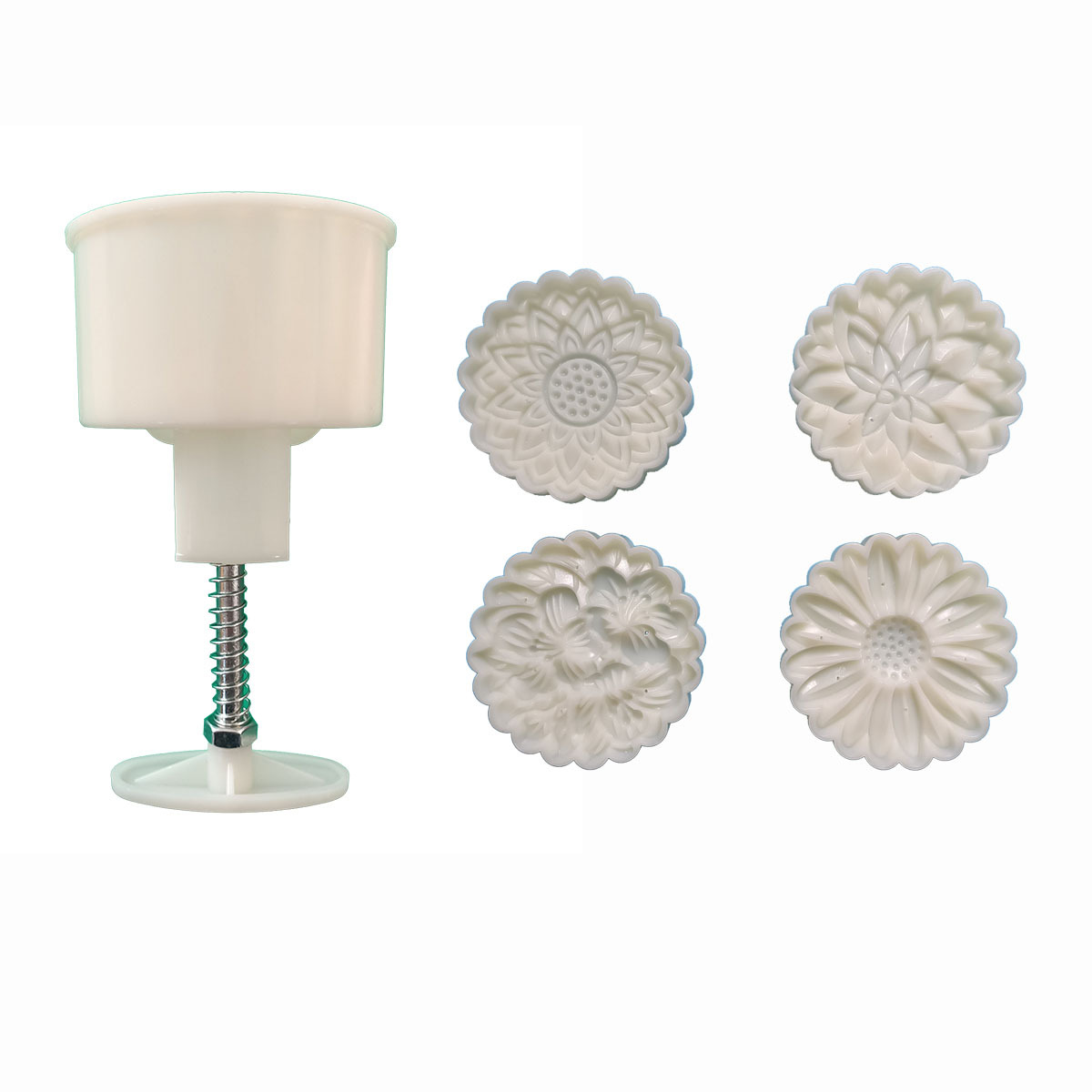 Khuôn trung thu 4 mặt hoa mùa hè 150gr - 180gr