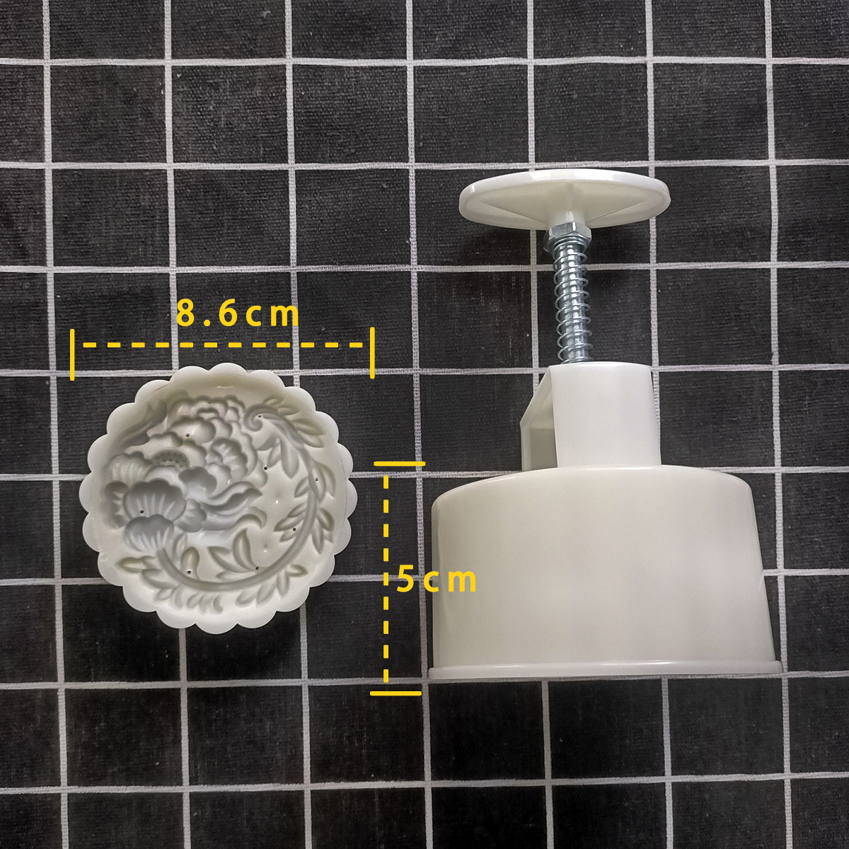 Khuôn Trung Thu 4 mặt chùm nho 200gr - 230gr