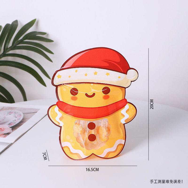 Túi zip Noel hình người gừng