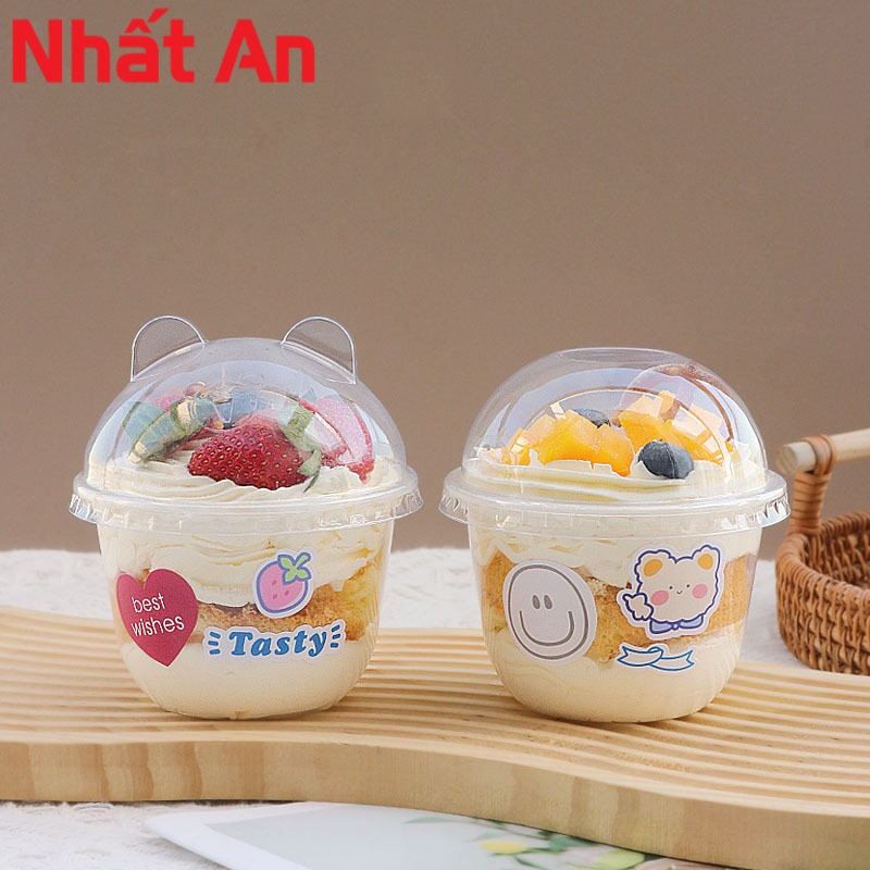 Hộp nhựa dẻo trong 250U tai gấu