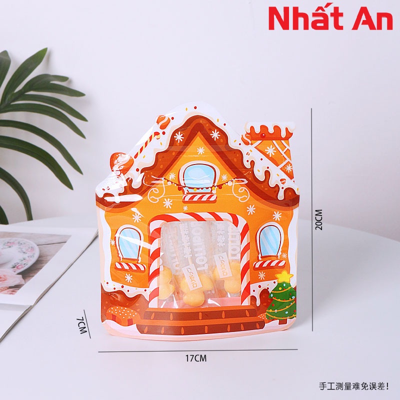 Túi zip Noel Ngôi Nhà Bánh Quy