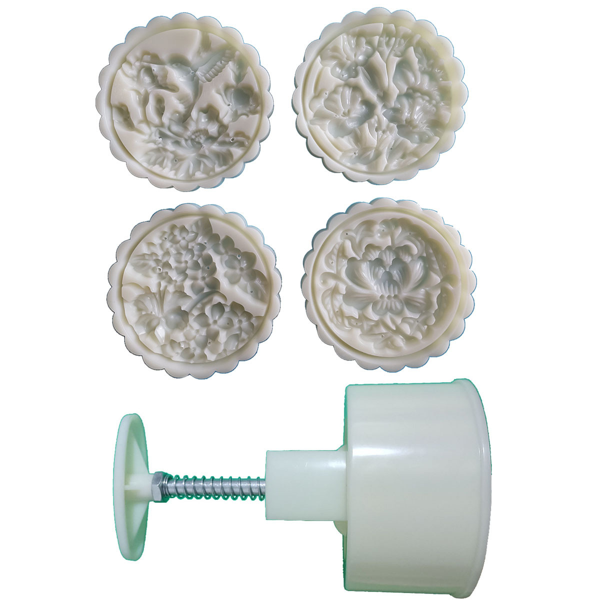 Khuôn trung thu khu vườn lãng mạn 4 mặt 200gr - 230gr