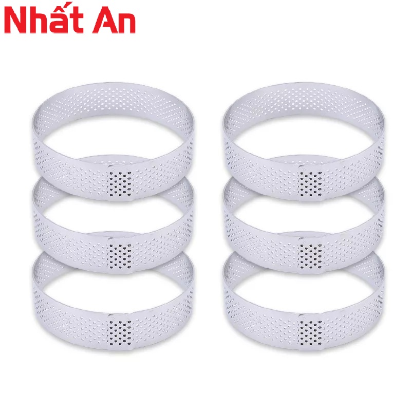 Khuôn ring tart có lỗ hình tròn 6cm - 8cm - 10cm