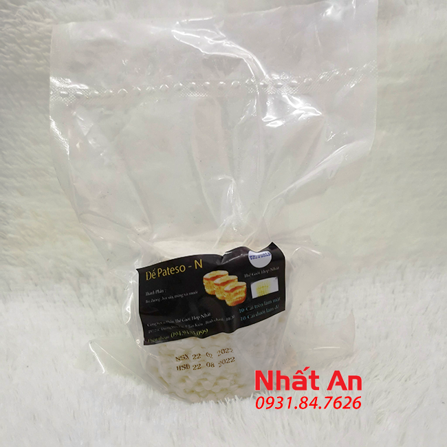 Đế  bánh pateso nhấn sẵn - 20 đế