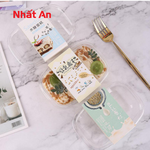 Hộp nhựa trong chữ nhật PET XY092