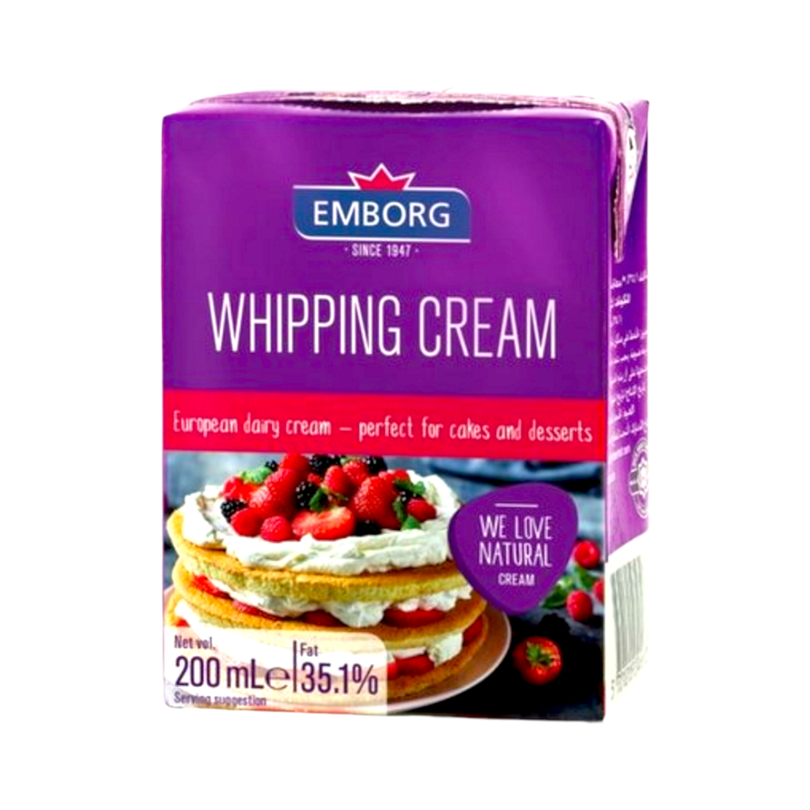 Whipping cream Emborg 200ml