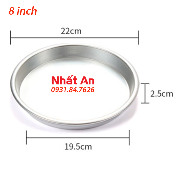 Khuôn nhôm nướng bánh pizza (Có nhiều size)